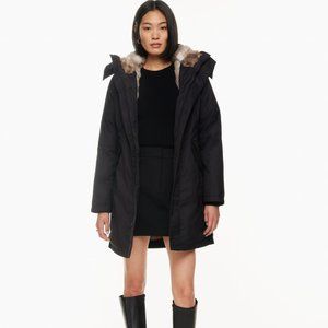 Aritzia Babaton Oskar Parka Black Small